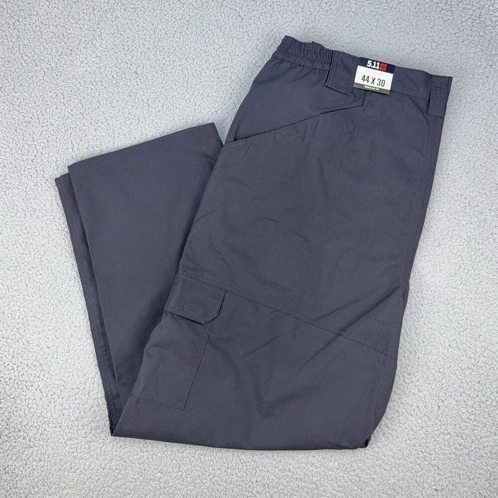 5.11 Tactical Cargo Pants Mens 44x30 Gray Elastic Waist Workwear Pockets